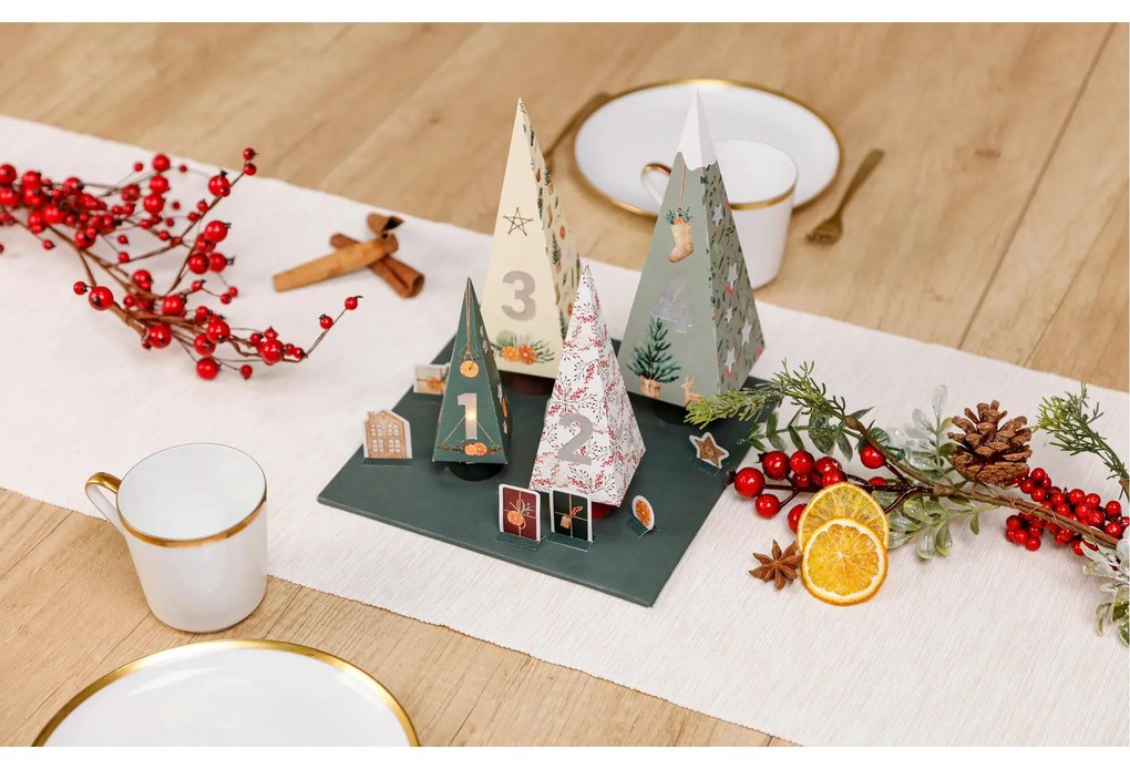Kreatívna súprava – Adventný kalendár – stromy