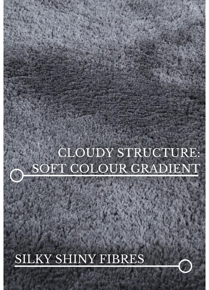 Antracitový okrúhly koberec ø 160 cm Leon – Villeroy&Boch