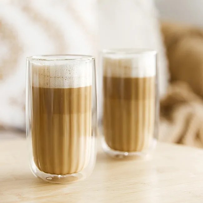 Sada dvoch pohárov CEMBRA GROOVE priesvitné 732348 350 ml (2 ks)