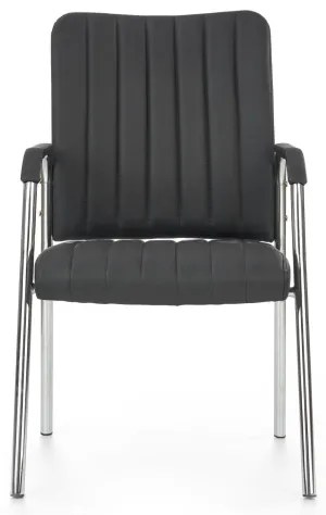 Jedálenská stolička KIVI, 1 ks, čierna