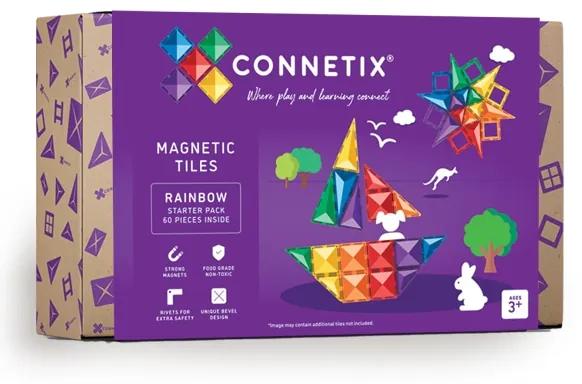 Connetix Magnetická stavebnica Rainbow: Starter 60ks