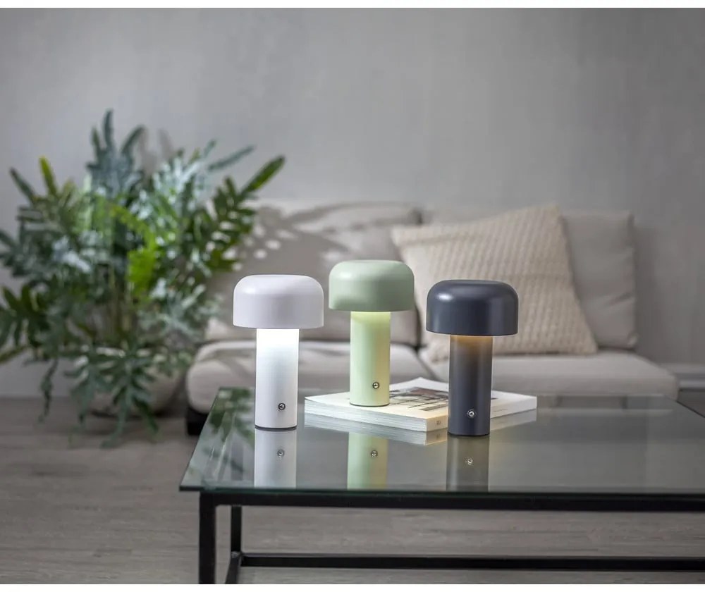 Sivá LED stolová lampa (výška 21,5 cm) Bobby – Star Trading