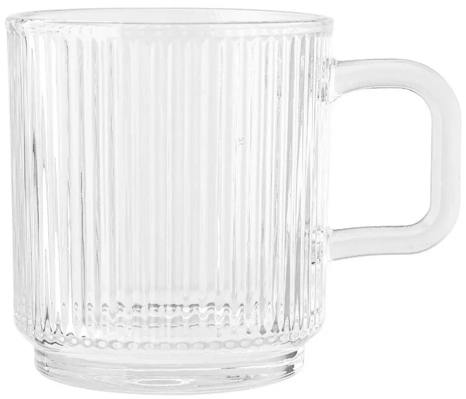 Altom Sklenený hrnček Selena 360 ml, sada 6 ks