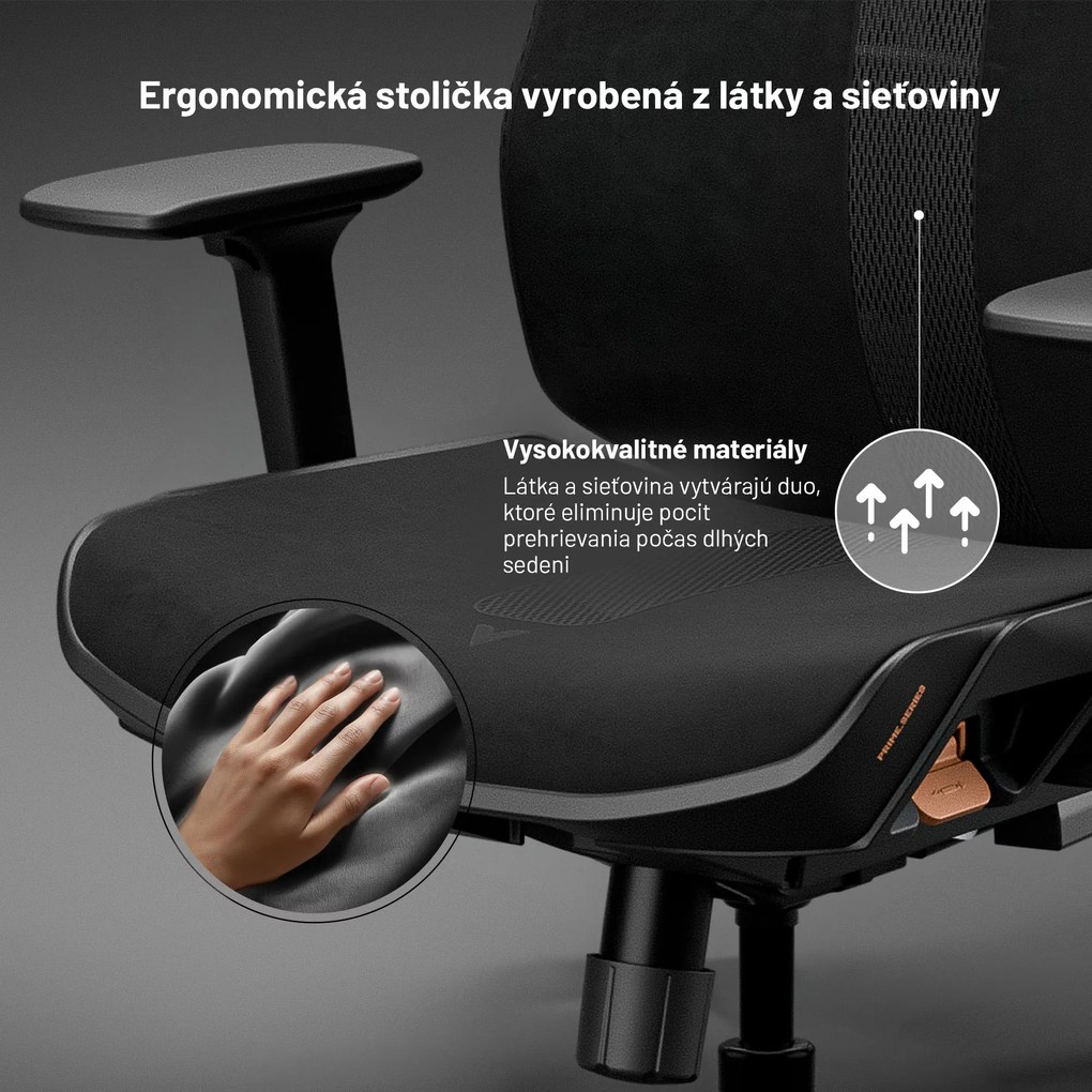Ergonomická kancelárska stolička čierna: Diablo V-Flash Ultra Black