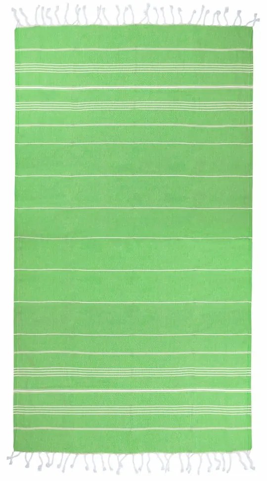 The One Towelling Plážová osuška Hamam Sultan - Modrá / biela | 100 x 180 cm