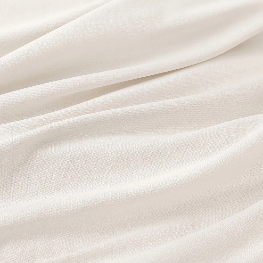 Goldea hranatý obrus z ľanovej zmesi - slonová kosť 120 x 180 cm