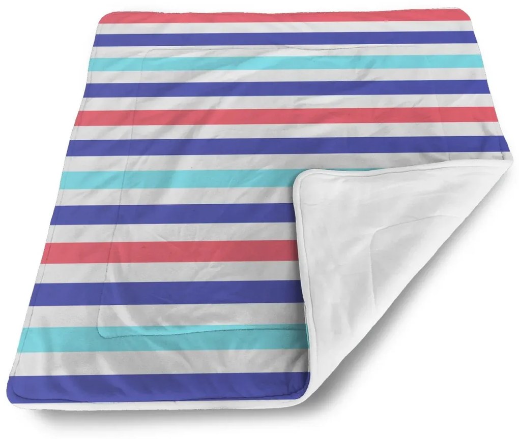 Sablio Deka pre bábätko Farebné veselé pruhy - 80x100 cm