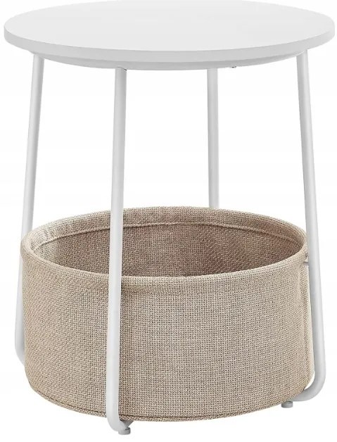 TRENDIE Stolík Flax biely