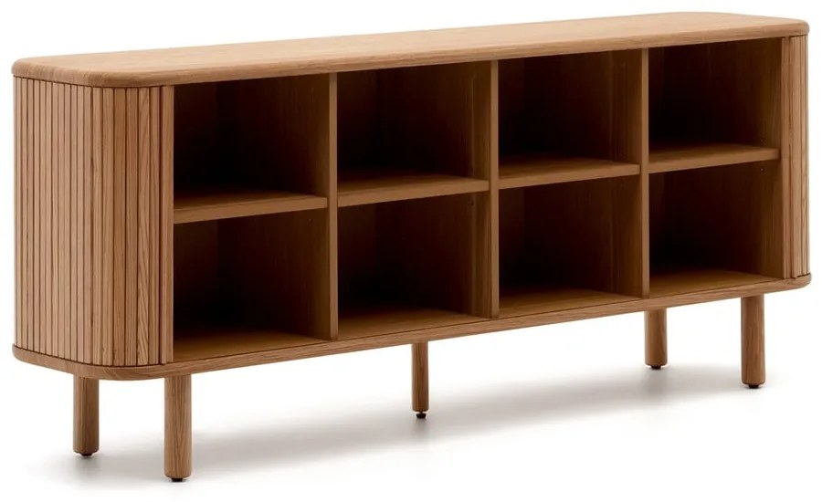 Komoda v dekore jaseňa s posuvnými dverami v prírodnej farbe 180x75,5x40 cm Mailen – Kave Home