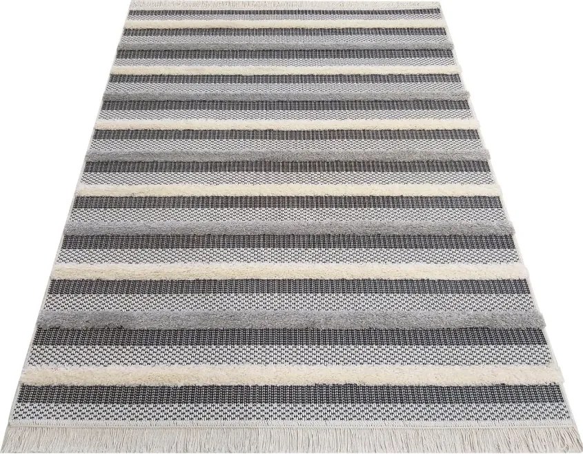 DY DELI 03 ŠEDÝ koberec Rozmer: 120x170 cm