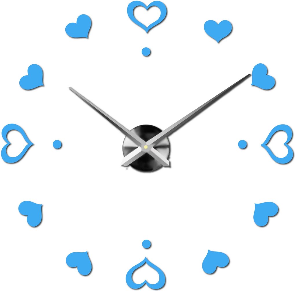 SENTOP | Nástenné hodiny ako obraz moderné hodiny vyrobené z plastu 12S046-S-Wall clock HEU- analógové