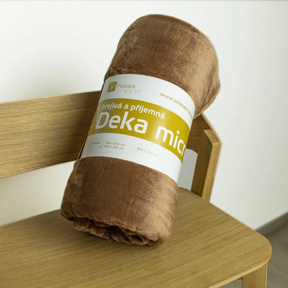 Polášek Deka MIKROFLANEL - Oriešková | 200 x 230 cm