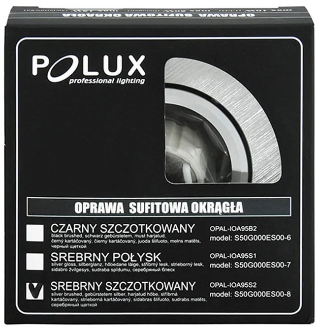 Stropné svietidlo WEST OPAL silver GOLDLUX (Polux)