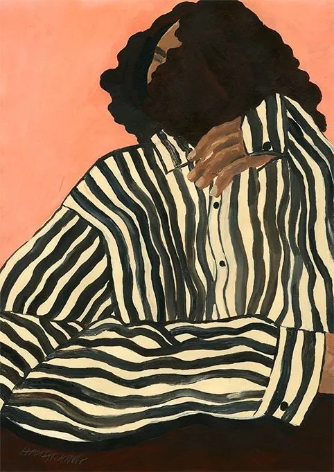 THE POSTER CLUB Autorský plagát Serene Stripes by Hanna Peterson 30x40 cm