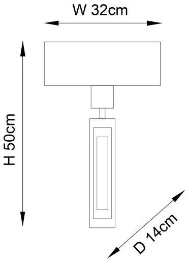 Endon 95271 - Nástenné svietidlo CARLTON 1xE27/10W/230V bronzová