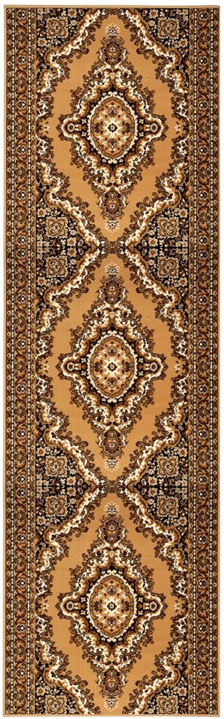 Alfa Carpets  Behúň na mieru TEHERAN T-102 beige - šíre 120 cm