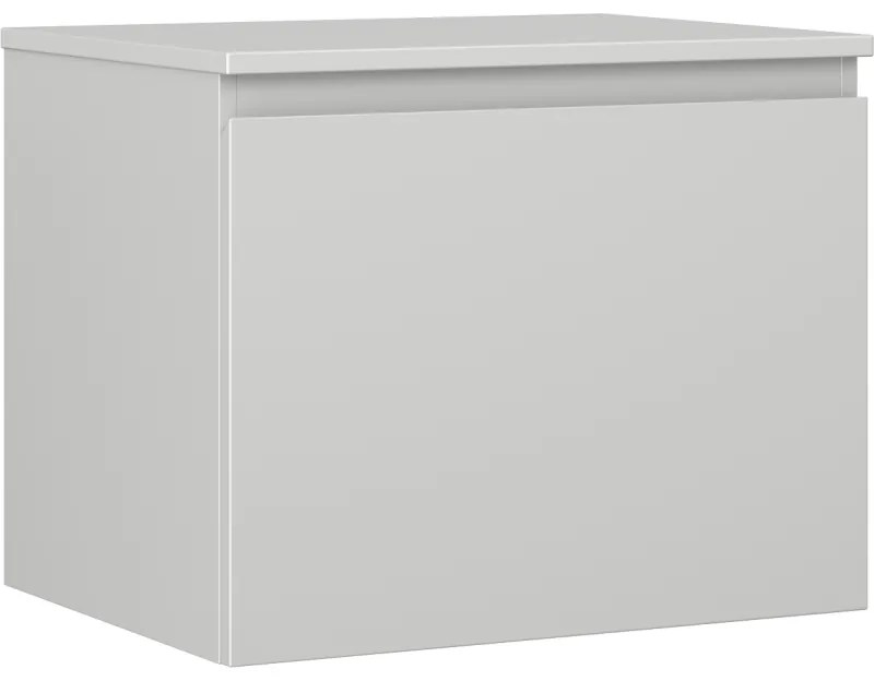 Mexen Orio, kúpeľňová skrinka 60 cm s hornou časťou, 1 zásuvka, sivá matná, 91A10-06047-1-BFC62