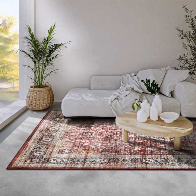 Koberec Hanse Home Asya Aurora červený / modrý