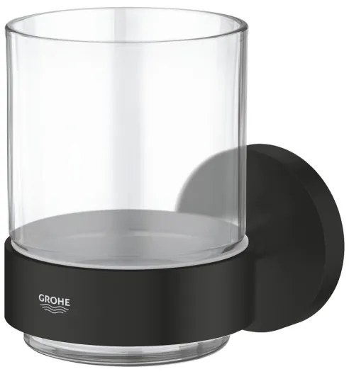 GROHE 411942430 - Sklenený pohár s držiakom START čierny
