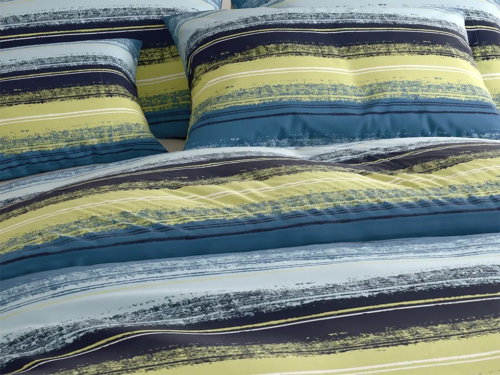 Obliečky z mikrovlákna BLUE STRIPES modré Rozmer obliečky: 70 x 90 cm | 140 x 220 cm