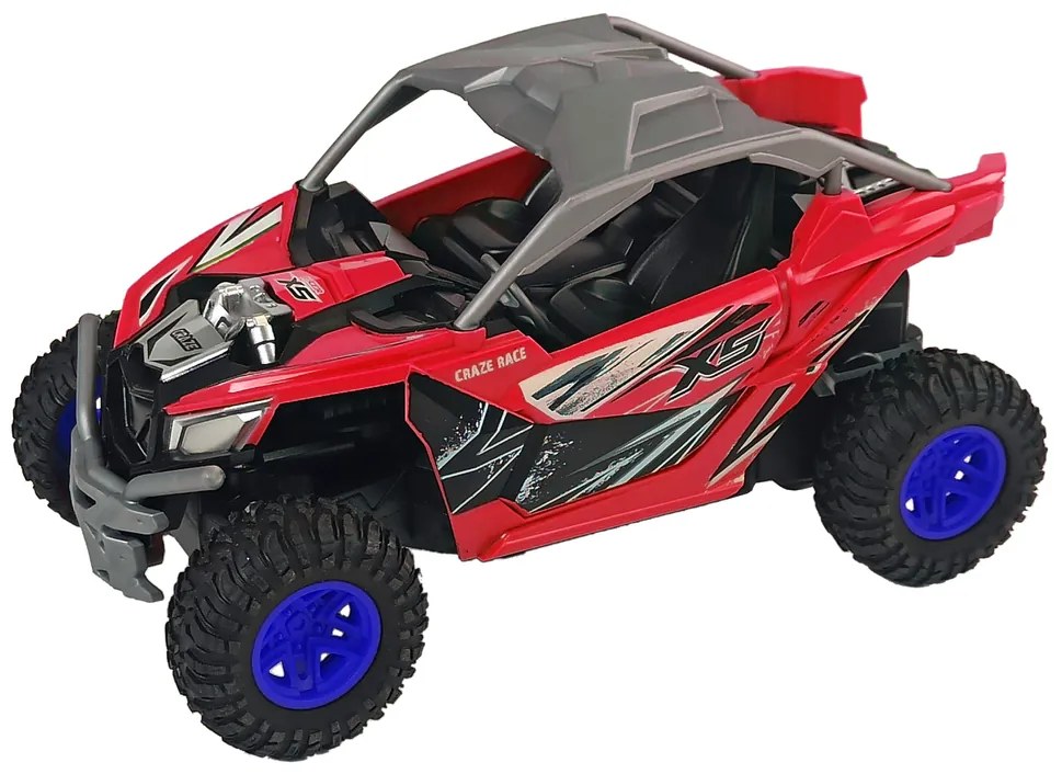 LEAN TOYS Off-road Cross country auto na diaľkové ovládanie  27MHz 1:16  červené RTR