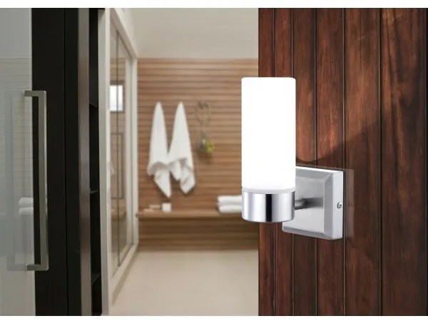 GLOBO 7815 - Kúpeľňové nástenné svietidlo SPACE 1xE14/40W/230V IP44
