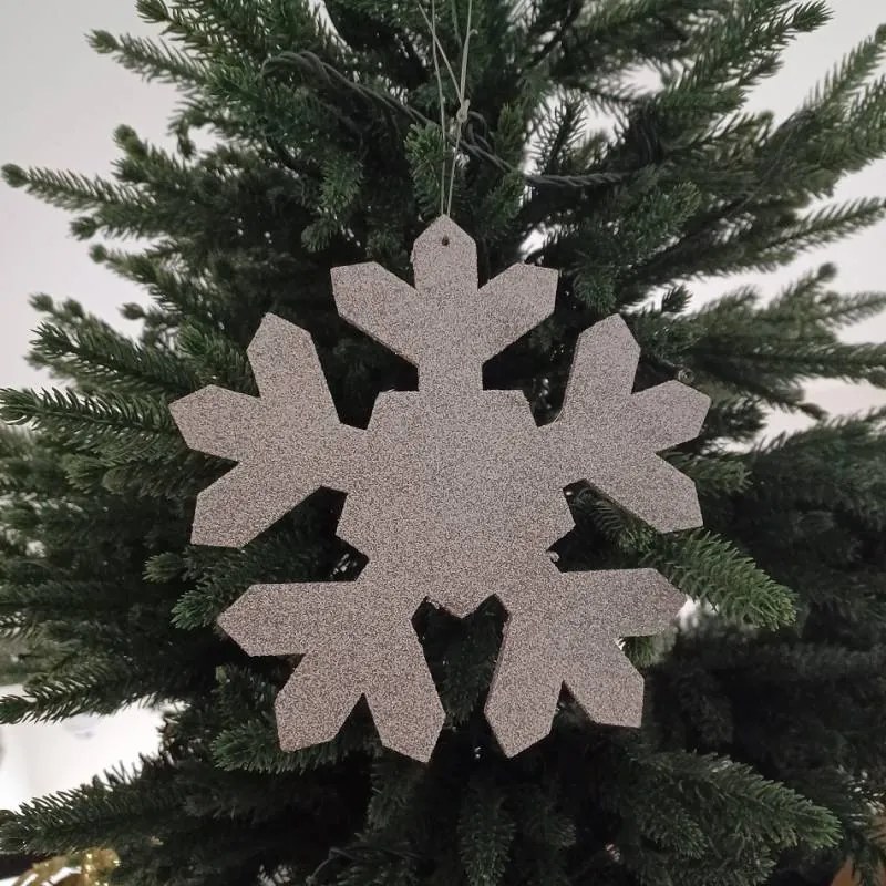 DECOLED Vločka I, pr. 80 cm, stříbrná