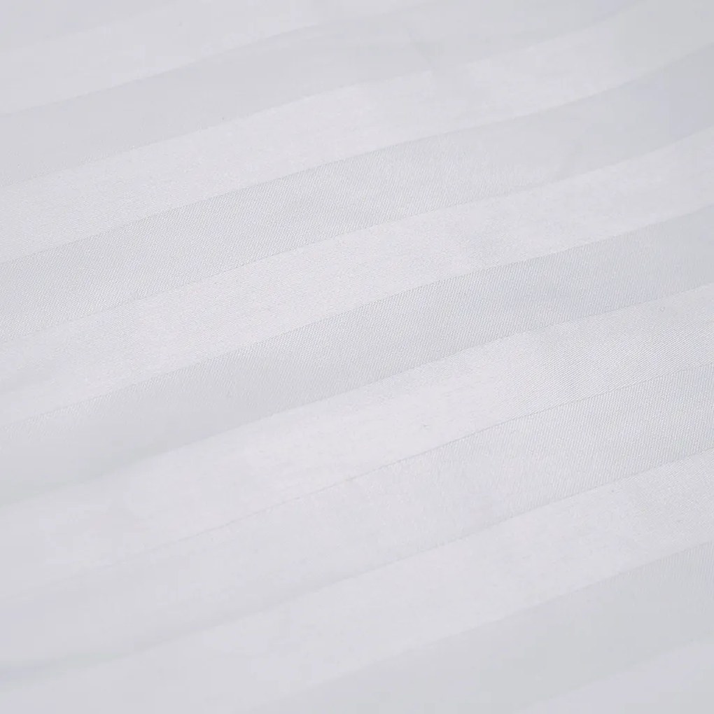 Hotelové obliečky ATLAS GRÁDL biele - 1 cm prúžok ATYP