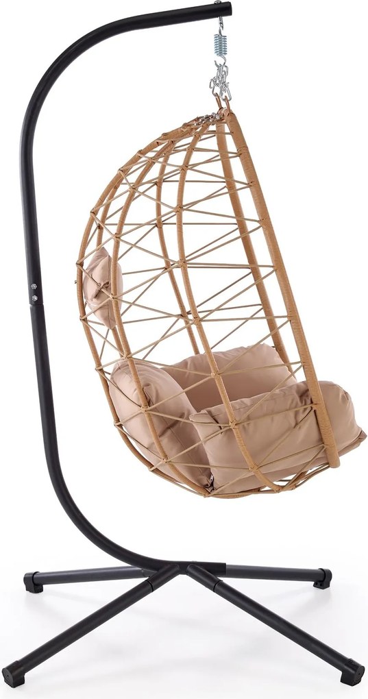 Závesné hojdacie kreslo Snake béžové