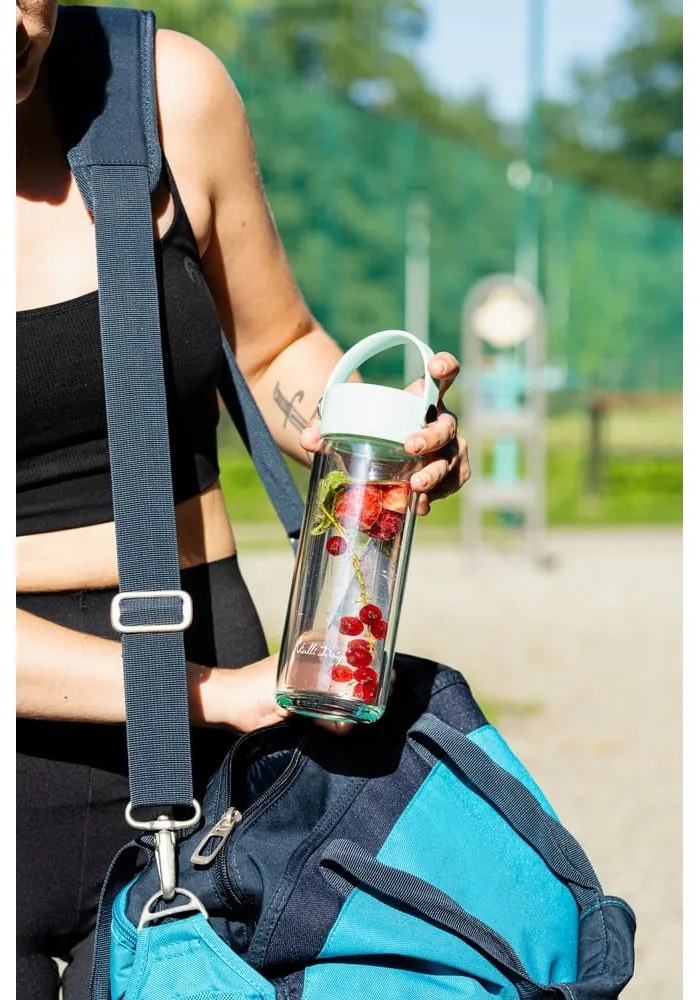 Sklenená fľaša v mentolovej farbe 350 ml Fuori – Vialli Design