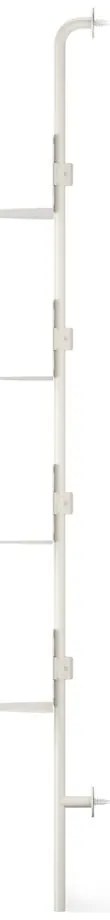 Matne biely kovový modulárny policový systém 27x203,5x35 cm Solis – Umbra