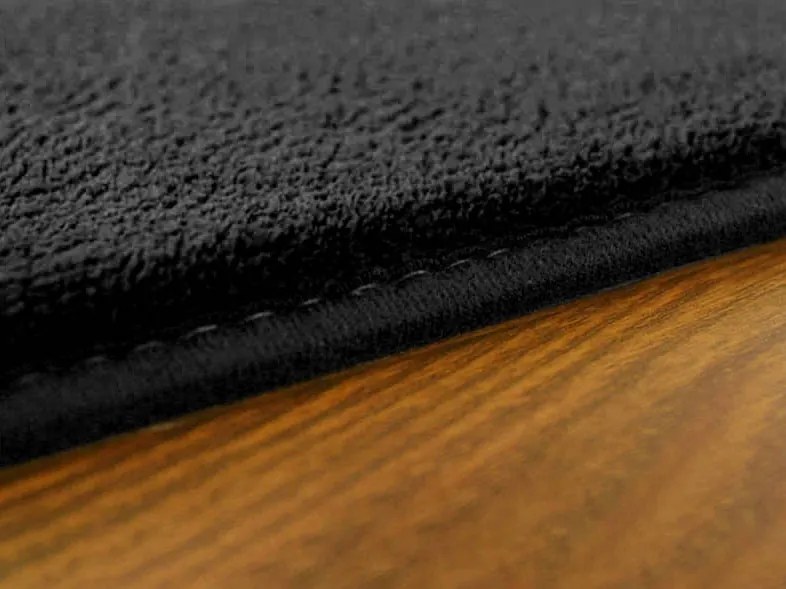 TZ Čierny jednofarebný obdĺžnikový koberec Polar Rozmer: 140x200 cm