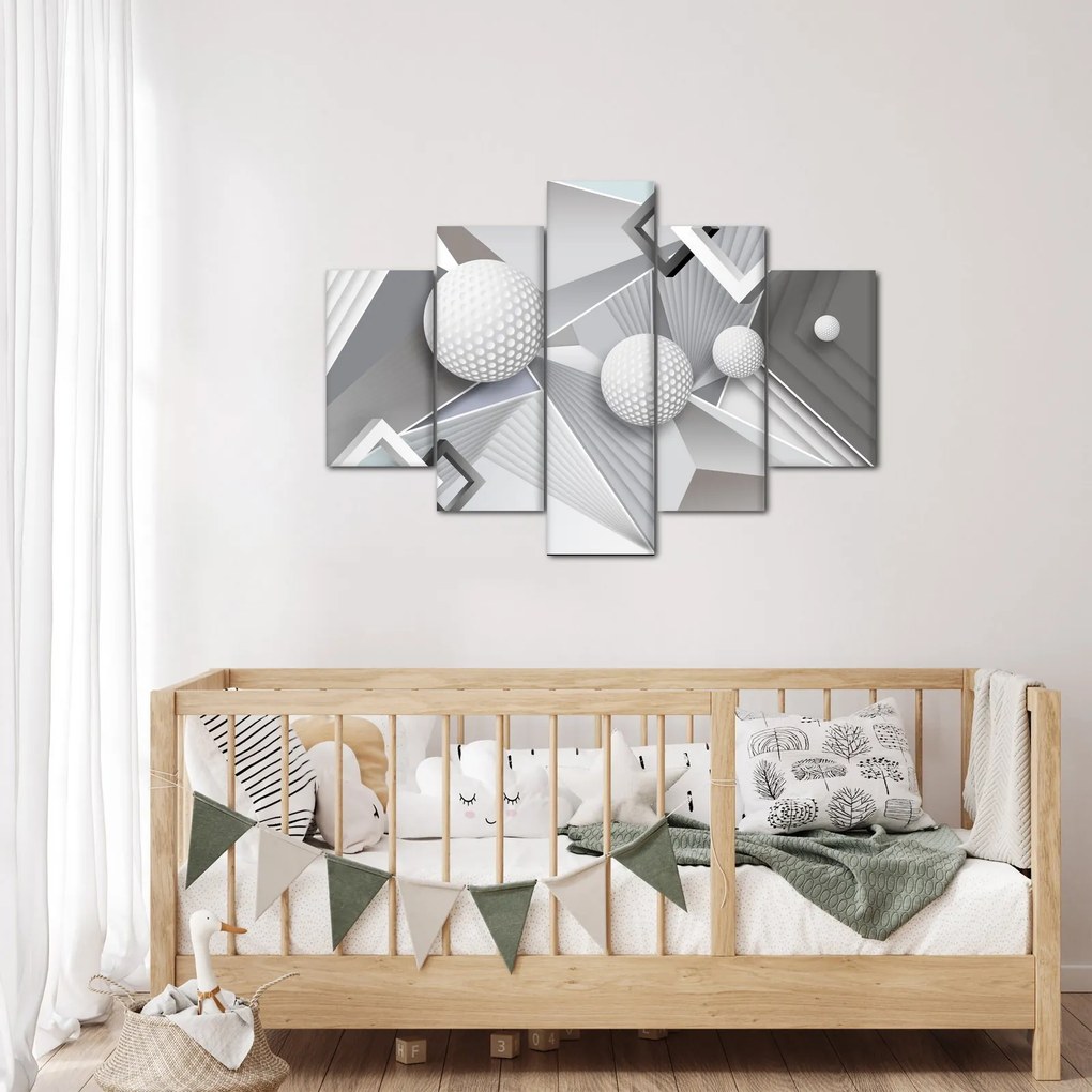 Geometrický abstraktný obraz (150x105 cm)