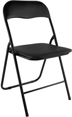 Malatec Skladacia stolička, čierna, 7890