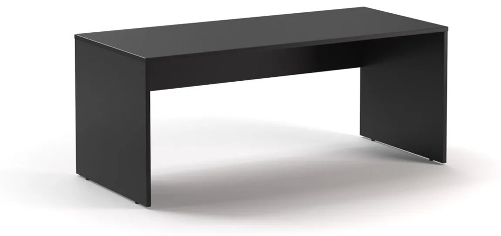 DREVONA Kancelársky stôl LUTZ 180x80 čierna