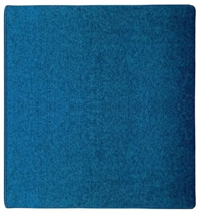 Kusový koberec Eton Exklusive Türkis štvorec, 180x180, modrá, obývacia izba, Vopi