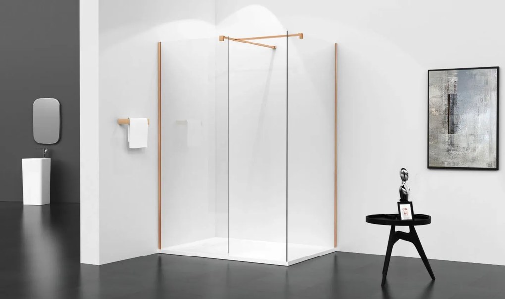 Variabilná sprchová zástena MAXMAX KIOTO 60x200 cm, 8 mm - číre sklo