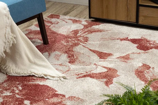 Koberec FUSION 8259 krémový / bordový