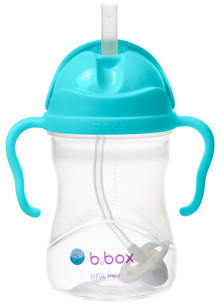 Hrnček so slamkou - aqua 240 ml