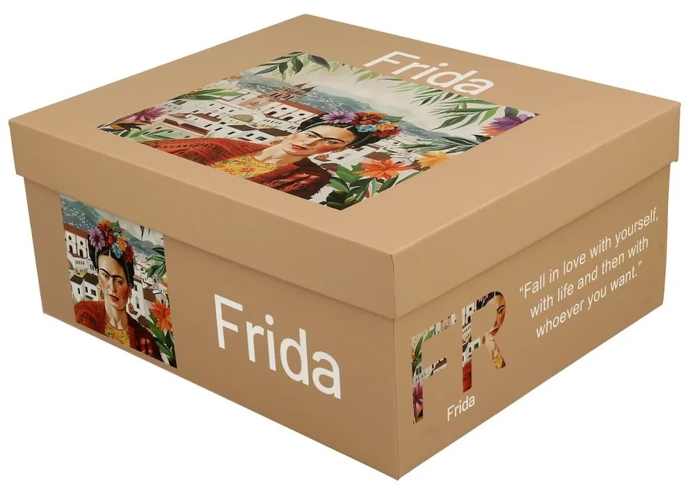 Duo Porcelánová šálka s podšálkou Mexican Art Frida 270 ml sada 2ks