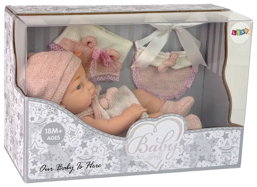 LEAN TOYS Malá bábika Sweet baby 30 cm - ružová