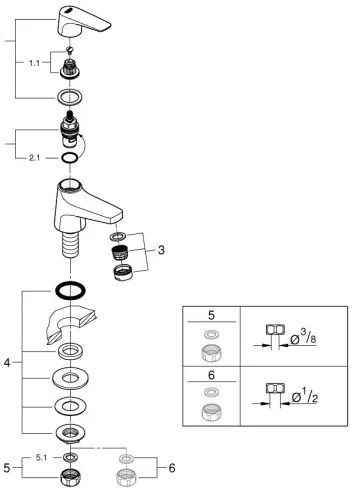 GROHE 20577000 - Stojanový ventil START FLOW DN 15, lesklý chróm