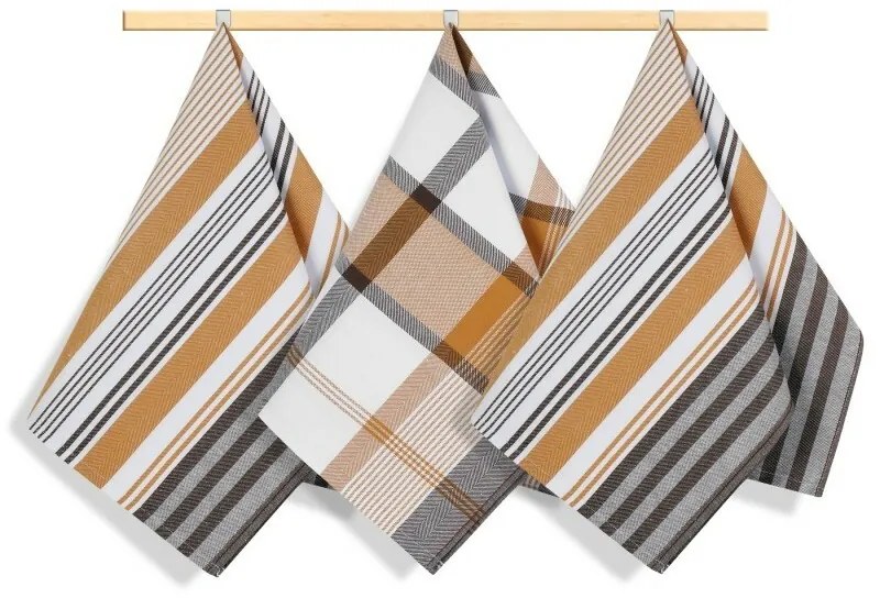 Bellatex Kuchynská utierka Prúžok, 50 x 70 cm, set 3 ks