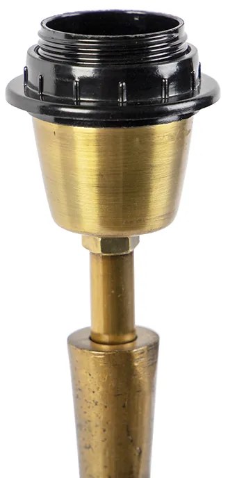 Stolná lampa v štýle Art Deco bronzová bez tienidla - Pisos