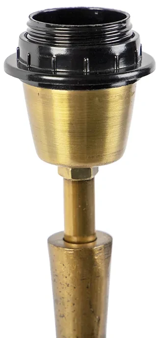 Stolná lampa v štýle Art Deco bronzová bez tienidla - Pisos