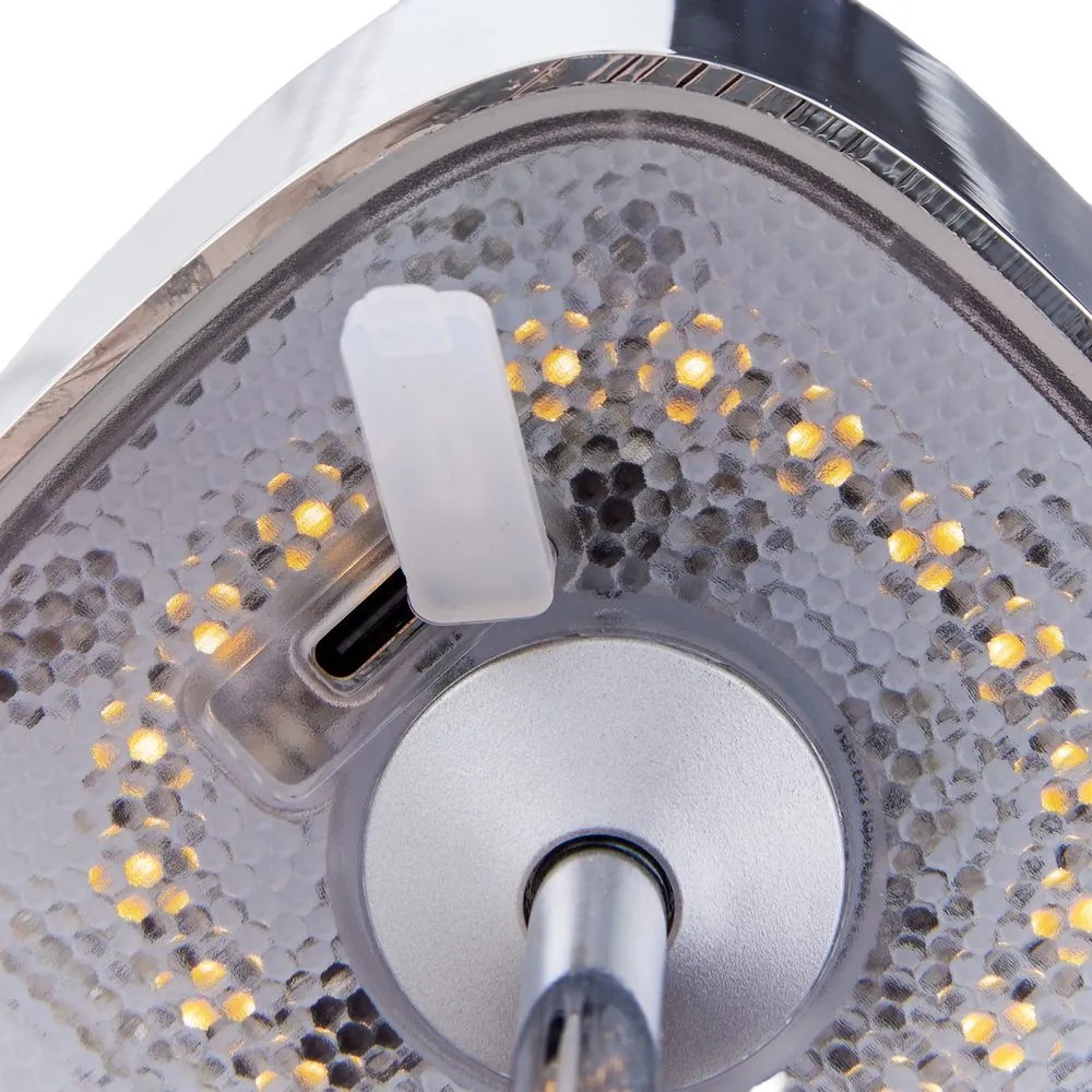 MIRAGE LED Stolná lampa - strieborná