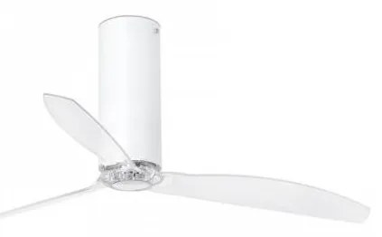 FARO 32034 - Stropný ventilátor TUBE FAN biela/číra pr. 128 cm