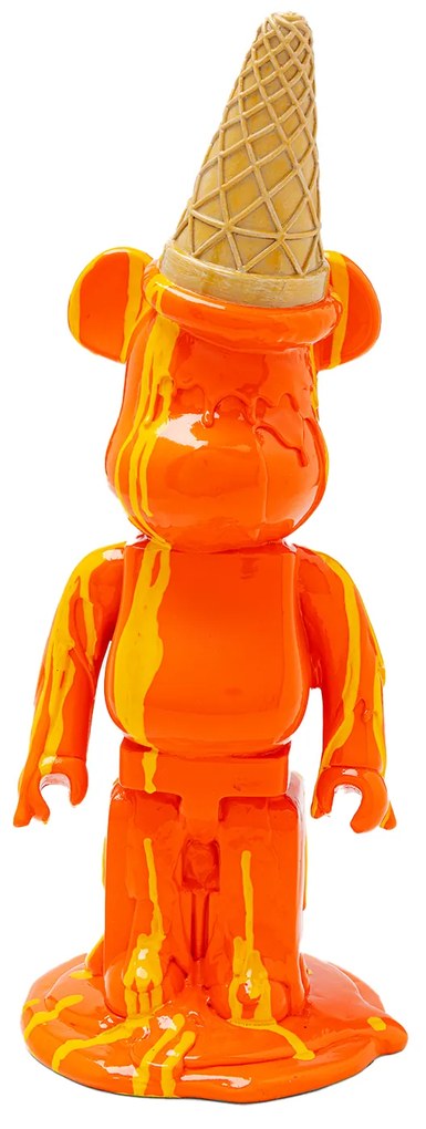 Gelato Bear dekorácia oranžová 40 cm