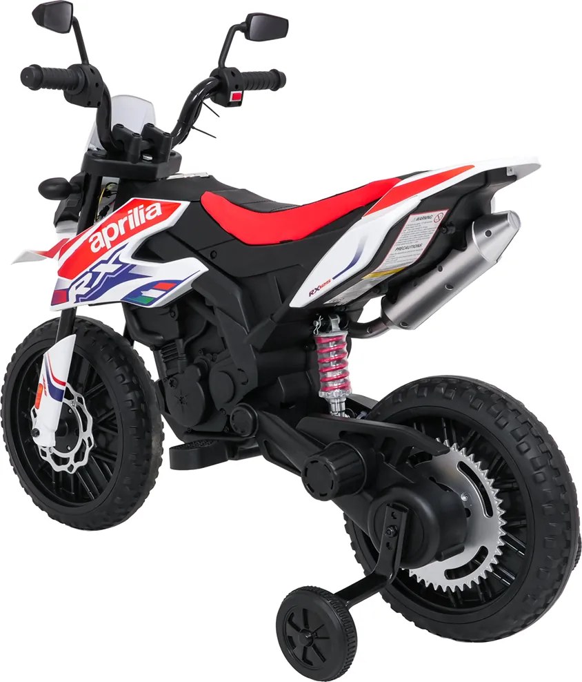 Ramiz Detský motocykel Aprilia RX biely
