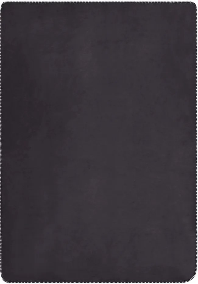 James & Nicholson (Daiber) Teplá prikrývka s kožušinkou 130x180 cm JN955 - Antracit / natural